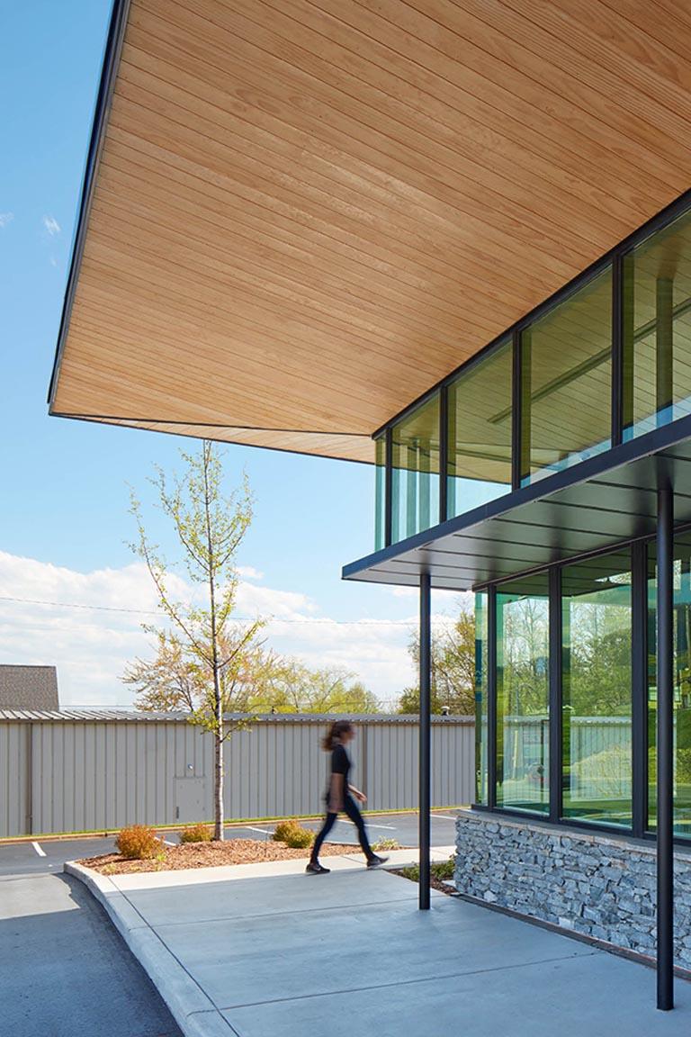 Blue Ridge Orthodontics woman walking outside